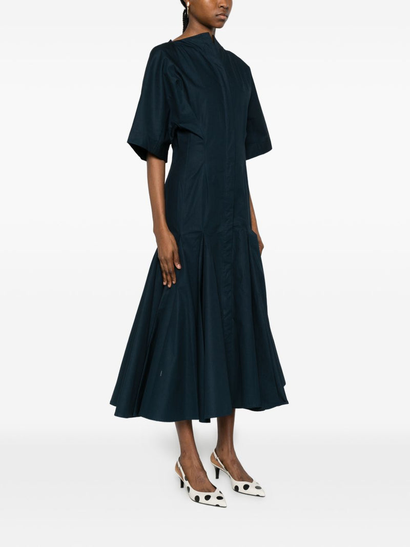 JACQUEMUS V-neck button fastening La Robe Moisson midi dress |... | Urbalenti™ NYC