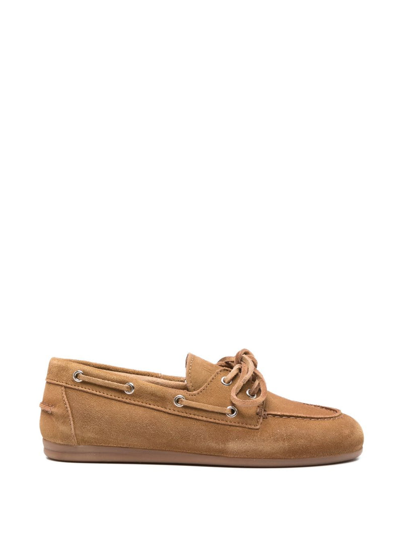 032C Silk & Nylon Leather boat loafers | Urbalenti™ NYC