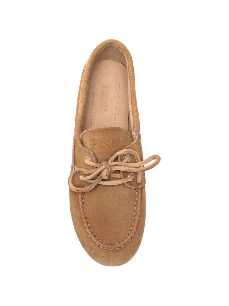 032C Silk & Nylon Leather boat loafers | Urbalenti™ NYC