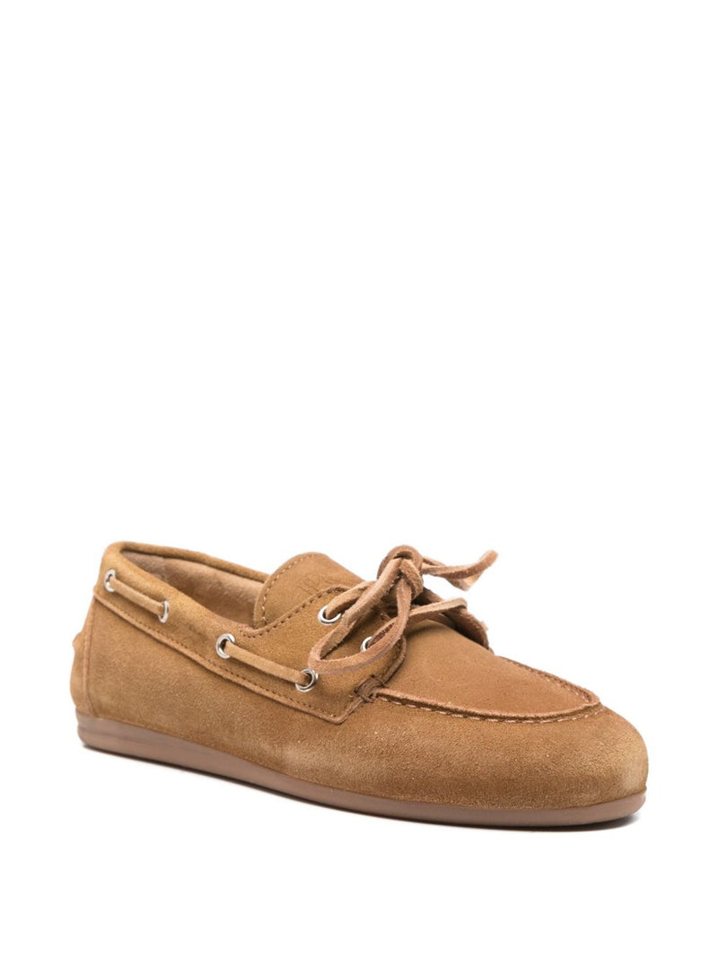 032C Silk & Nylon Leather boat loafers | Urbalenti™ NYC