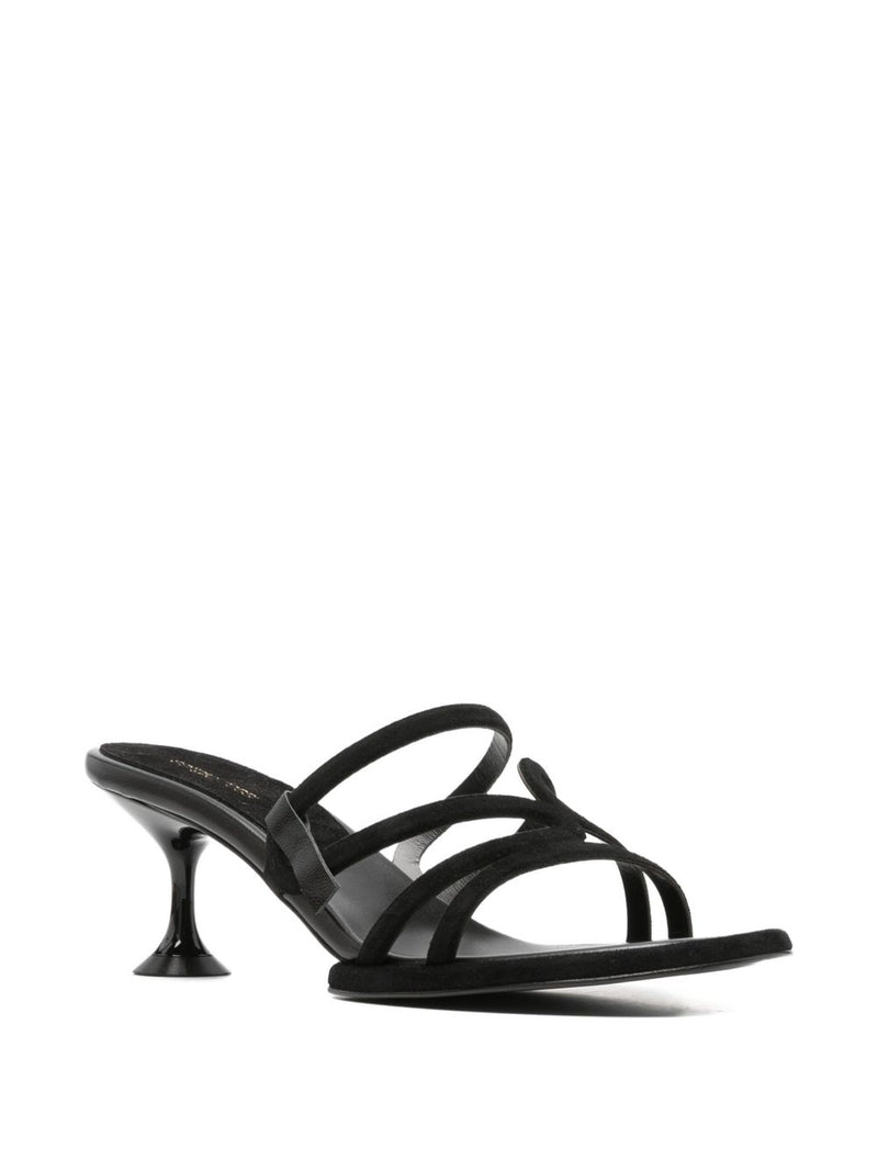 Sergio Rossi Sergio Rossi Suede leather heel sandals