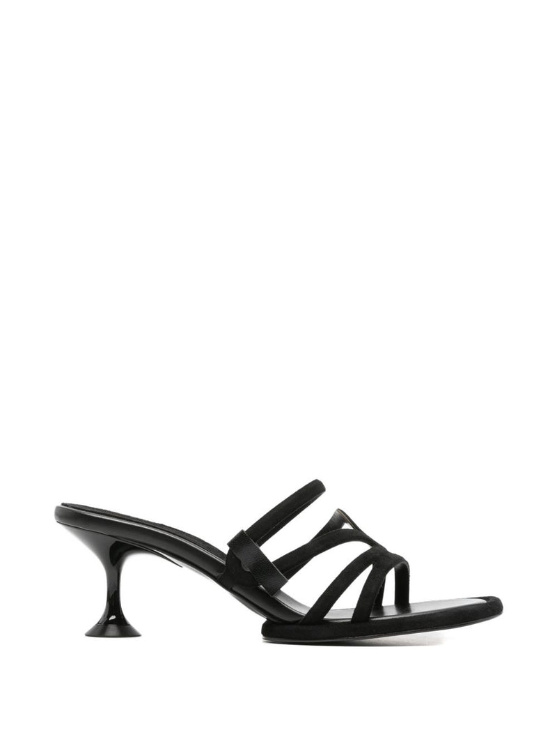 Sergio Rossi Sergio Rossi Suede leather heel sandals