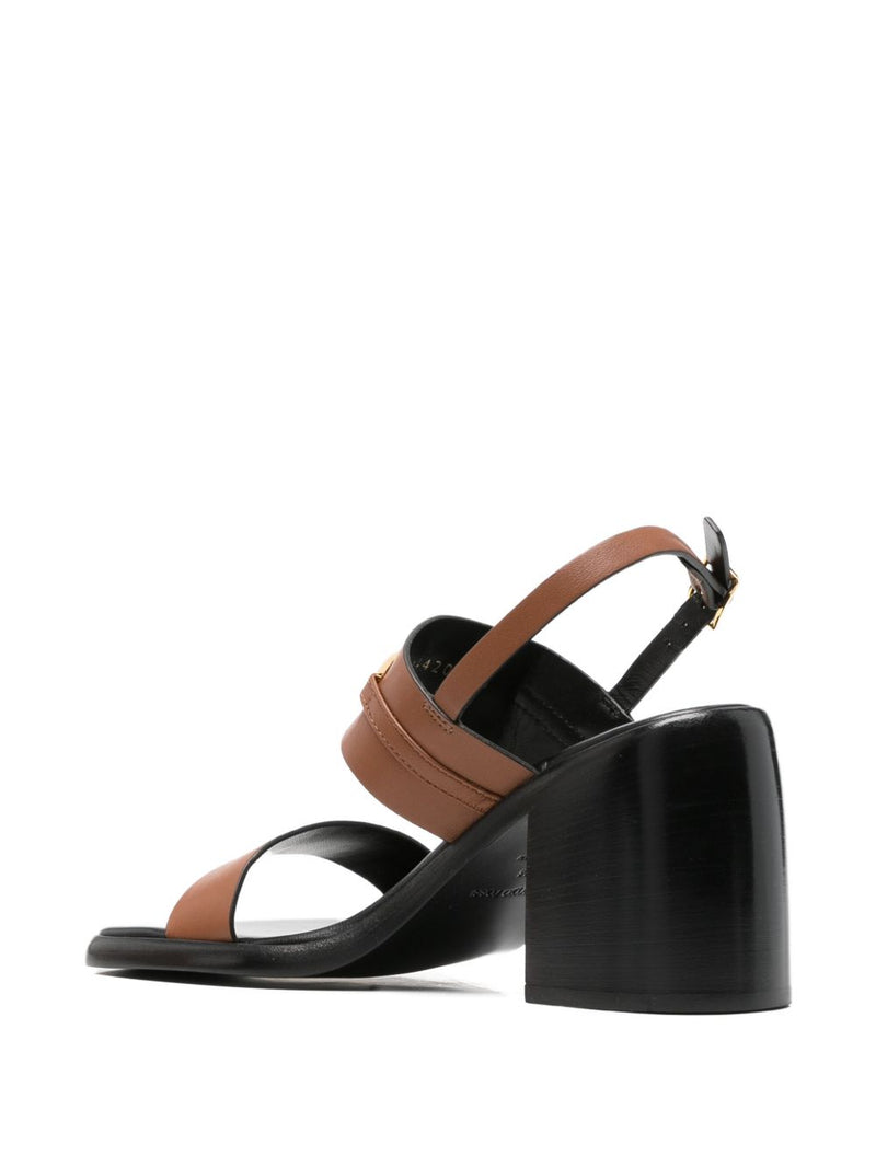 Sergio Rossi Sergio Rossi Leather heel sandals