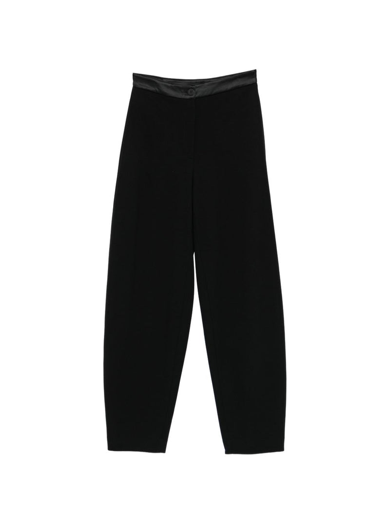 Emporio Armani Emporio Armani Satin-Finish Tapered Trousers