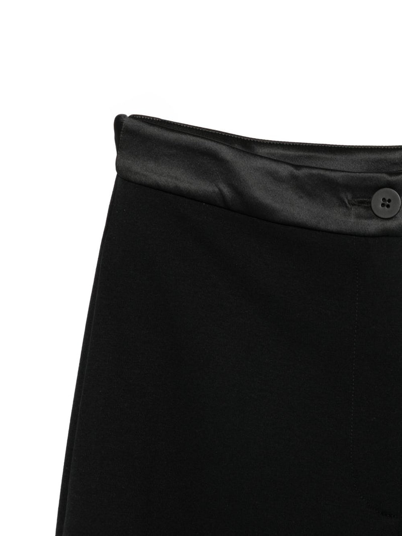 Emporio Armani Emporio Armani Satin-Finish Tapered Trousers