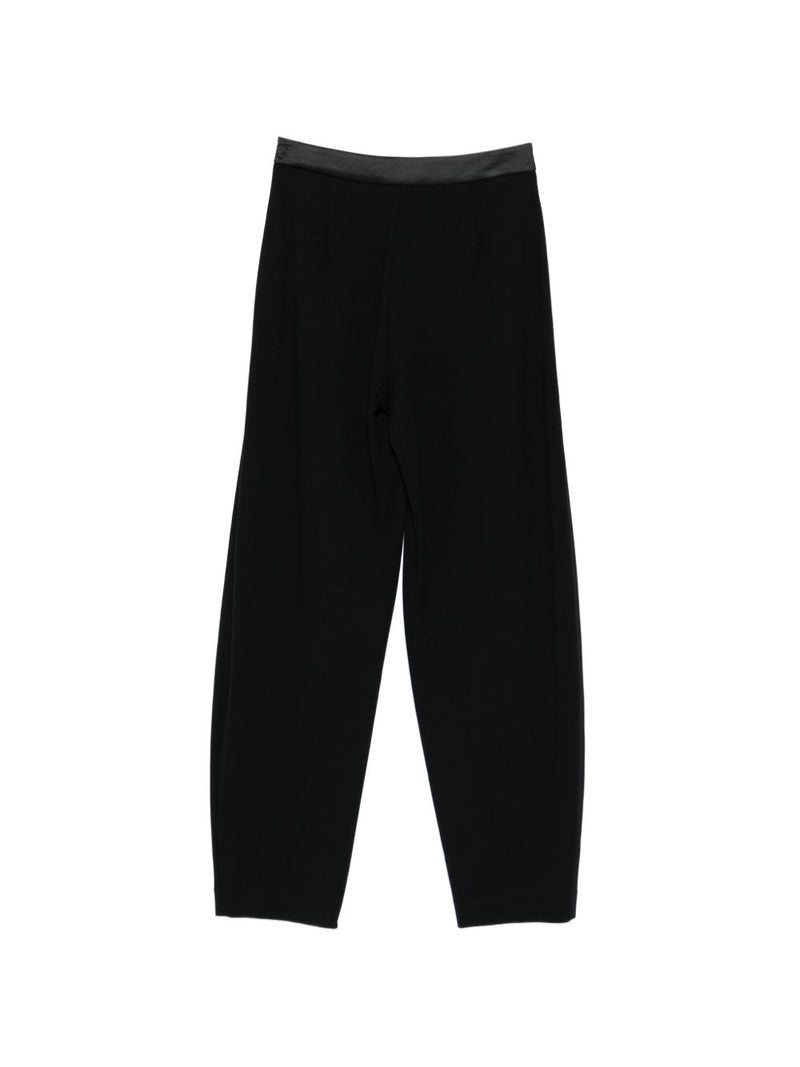 Emporio Armani Emporio Armani Satin-Finish Tapered Trousers