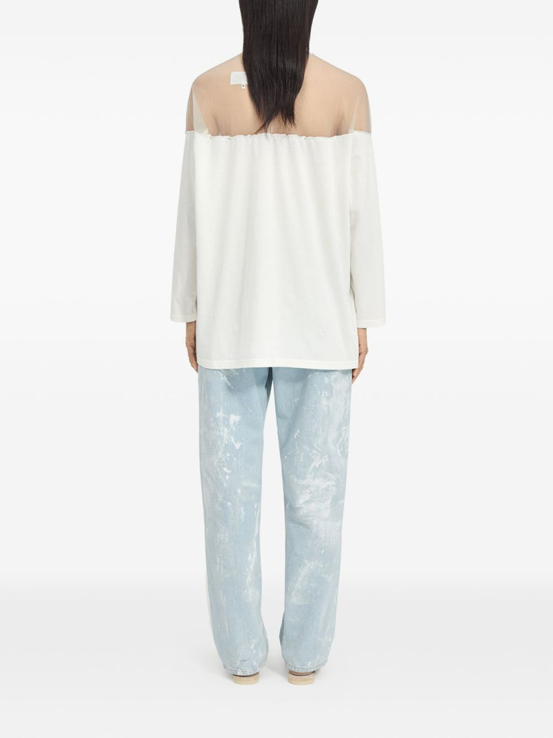 MM6 Maison Margiela Logo Cotton T-Shirt | Urbalenti™ NYC