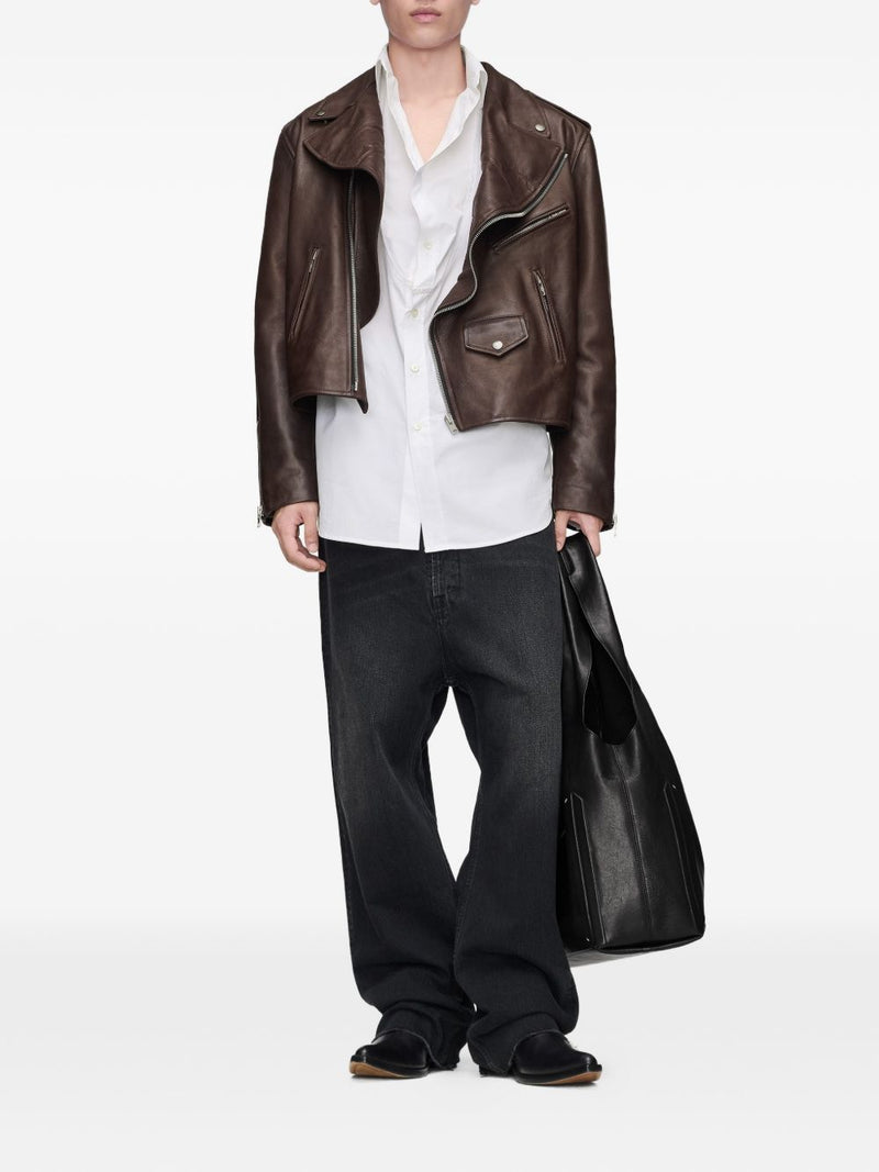 Maison Margiela Box Bag XL Leather Shoulder Bag | Urbale... | Urbalenti™ NYC