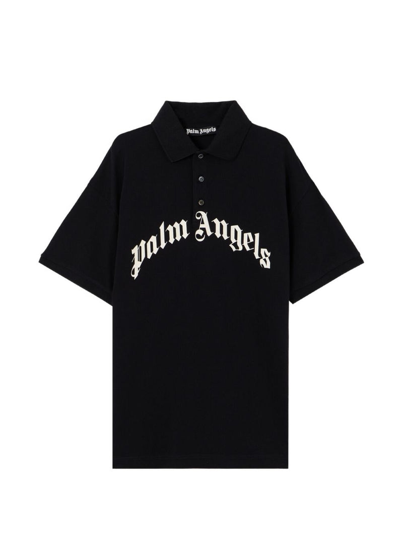 Palm Angels Palm Angels Logo Cotton Polo Shirt