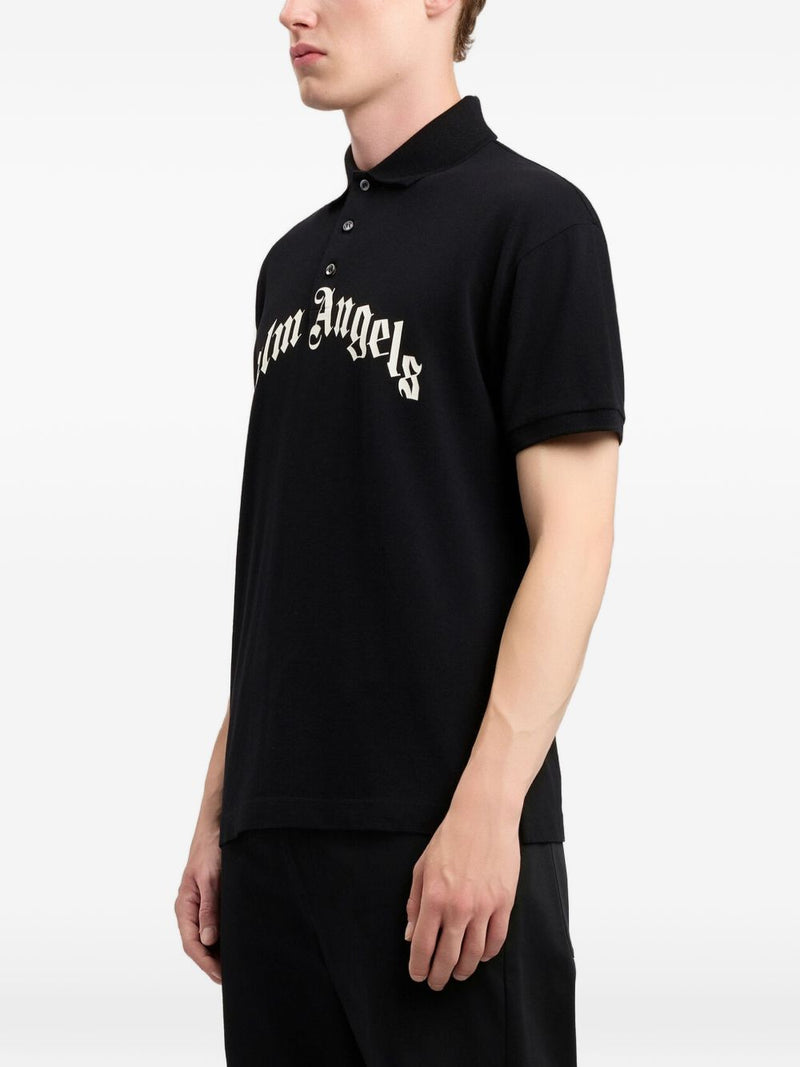 Palm Angels Palm Angels Logo Cotton Polo Shirt