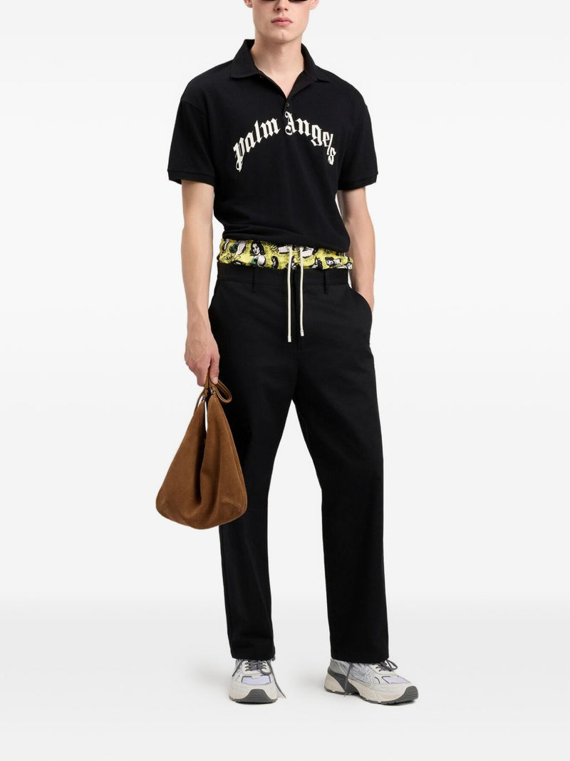 Palm Angels Palm Angels Logo Cotton Polo Shirt