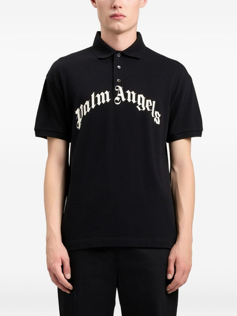 Palm Angels Palm Angels Logo Cotton Polo Shirt