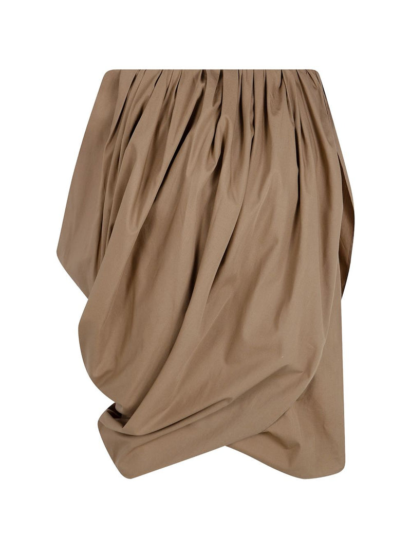 Chloé ChloÃ© Cotton Draped Midi Skirt | Urbalenti™ NYC