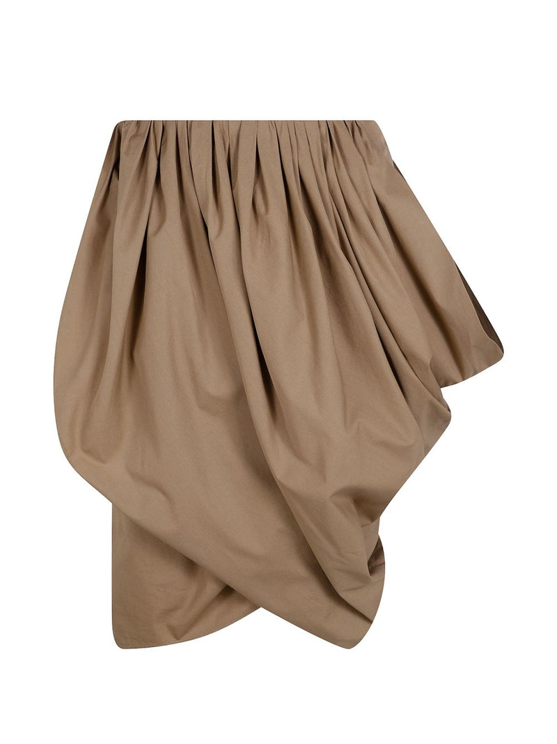 Chloé ChloÃ© Cotton Draped Midi Skirt | Urbalenti™ NYC