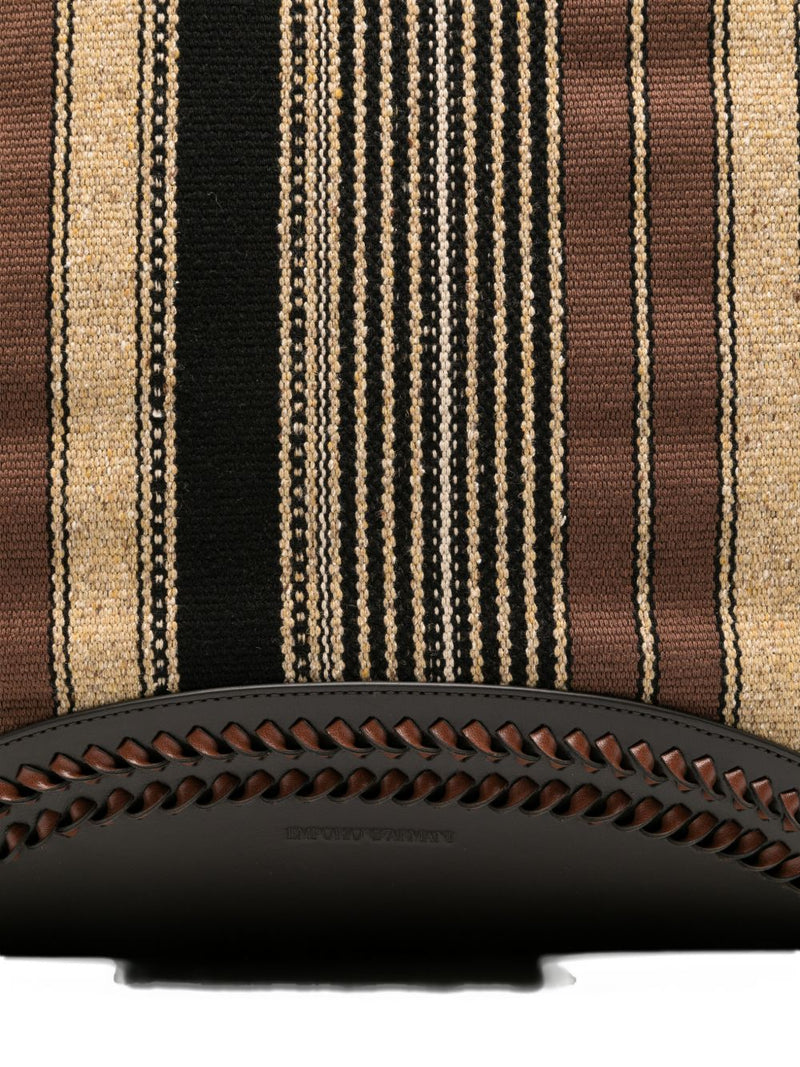 Emporio Armani Striped Tote Bag | Urbalenti™ NYC