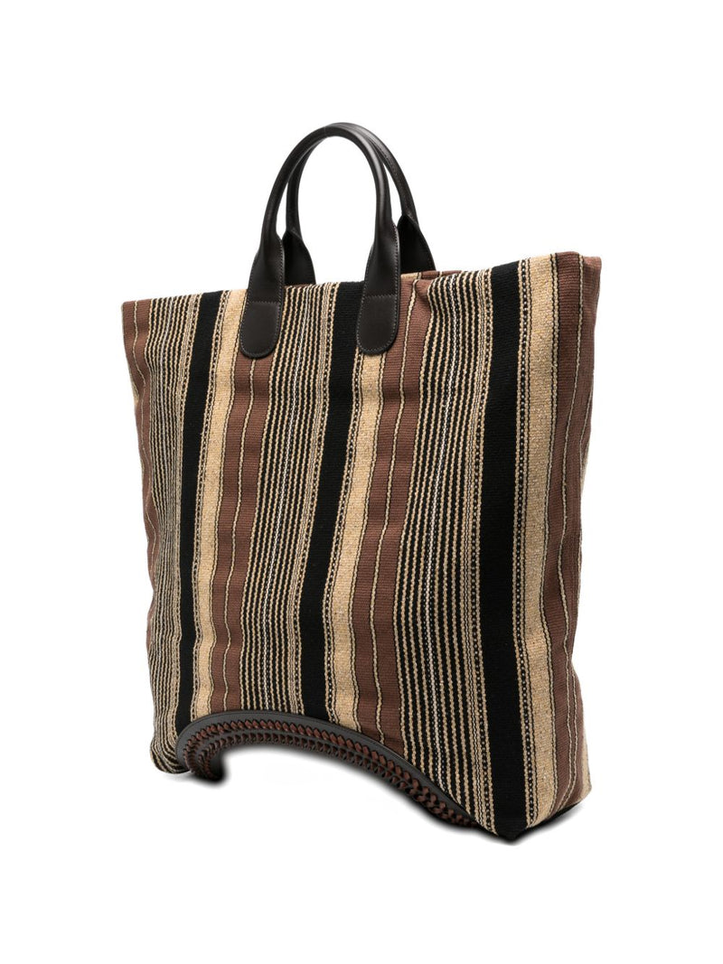 Emporio Armani Striped Tote Bag | Urbalenti™ NYC