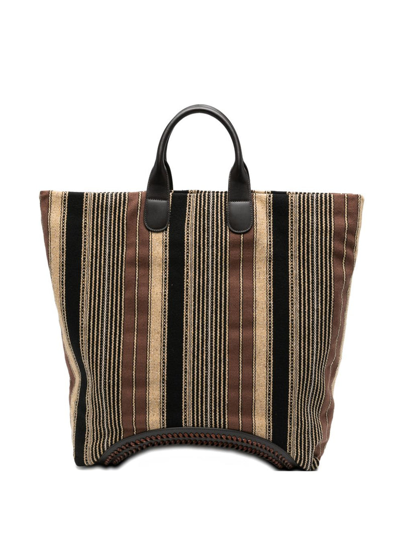 Emporio Armani Striped Tote Bag | Urbalenti™ NYC