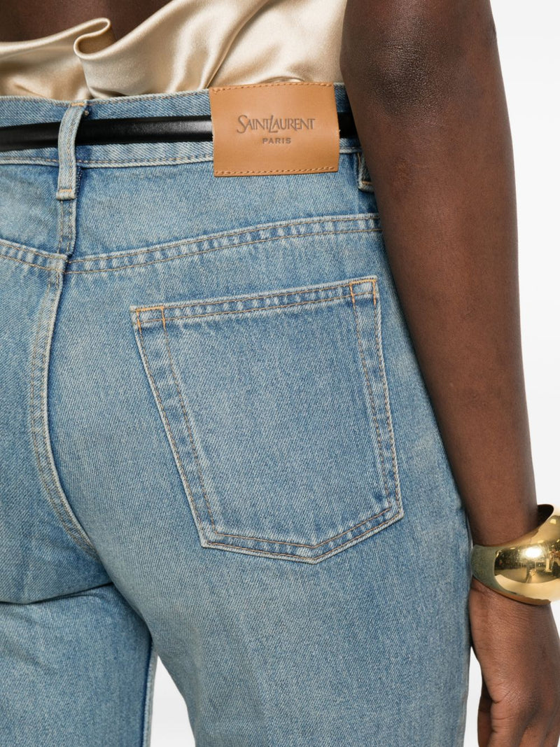 Saint Laurent Saint Laurent Denim Cotton Flared Jeans
