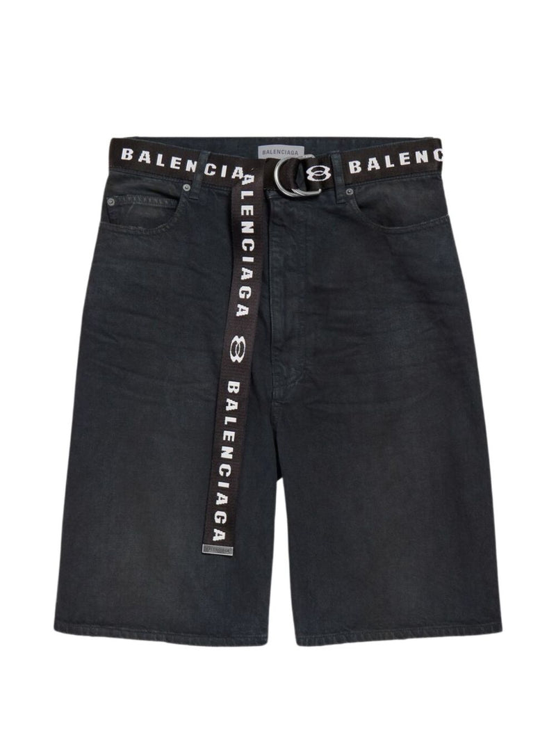 Balenciaga Denim Cotton Shorts | Urbalenti™ NYC