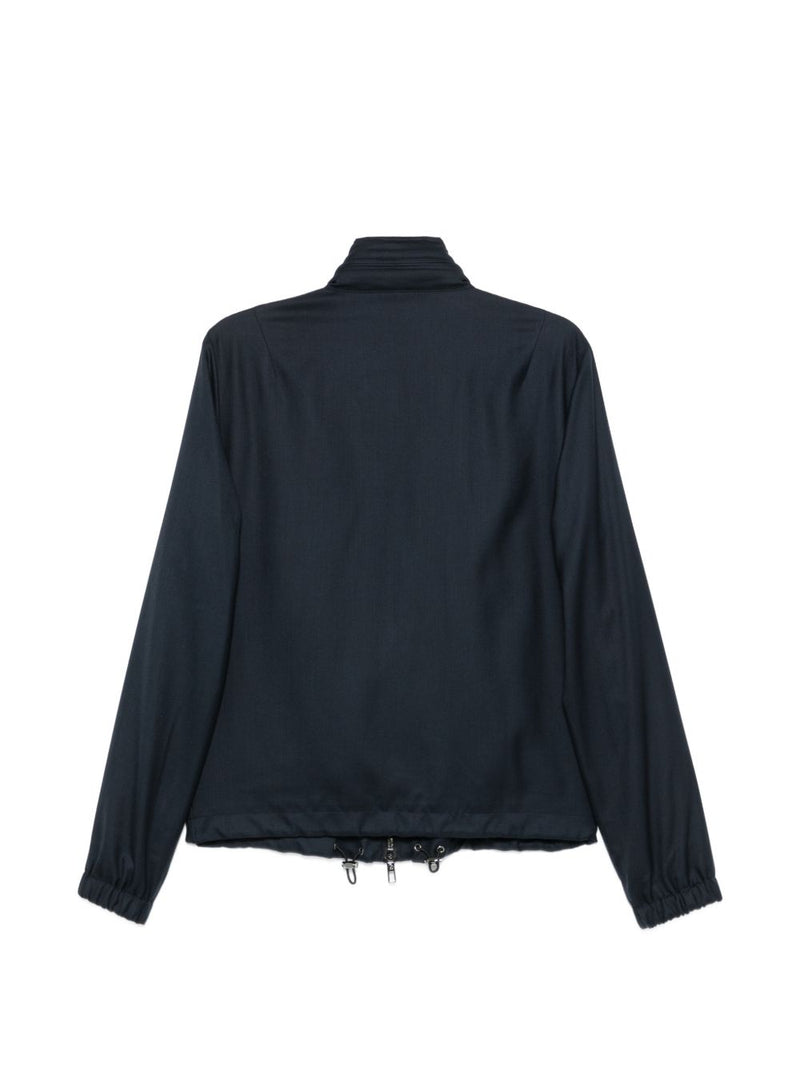Giorgio Armani Giorgio Armani Cashmere Silk Blend Blouson Jacket