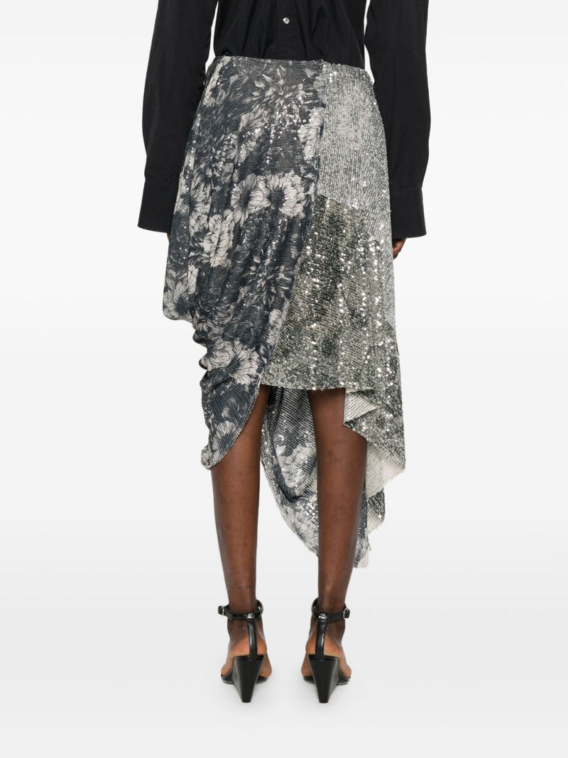 Maison Margiela Asymmetric Midi Skirt | Urbalenti™ NYC