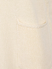 Close-up of 032C MIZUIRO Cotton Vest pocket detail, highlighting the unique textured fabric that combines comfort and style. Available at Urbalenti™ NYC.