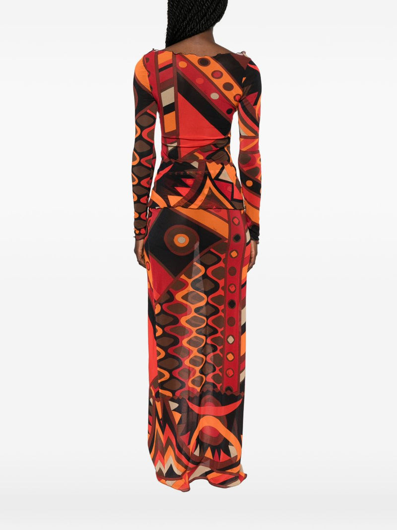 Pucci Pucci Printed Tulle T-Shirt