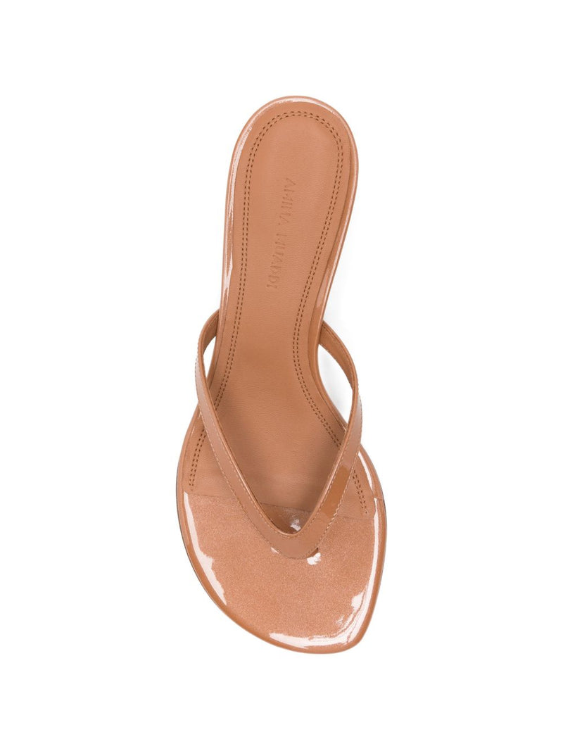 Amina Muaddi Sandals White | Urbalenti™ NYC