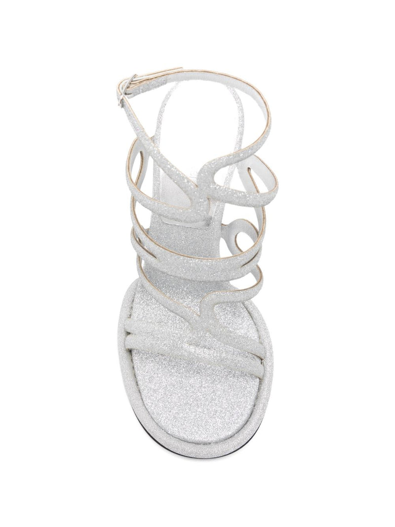 Sergio Rossi SERGIO ROSSI Sandals SILVER
