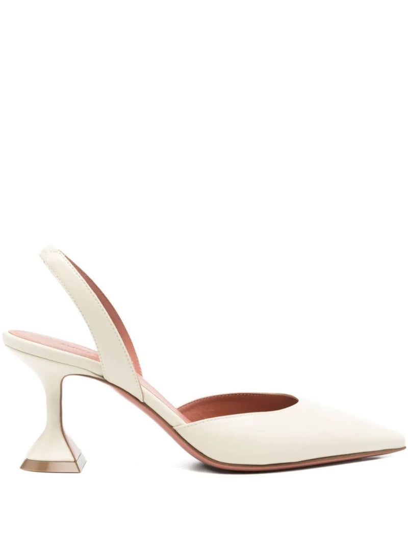 Amina Muaddi Amina Muaddi With Heel White