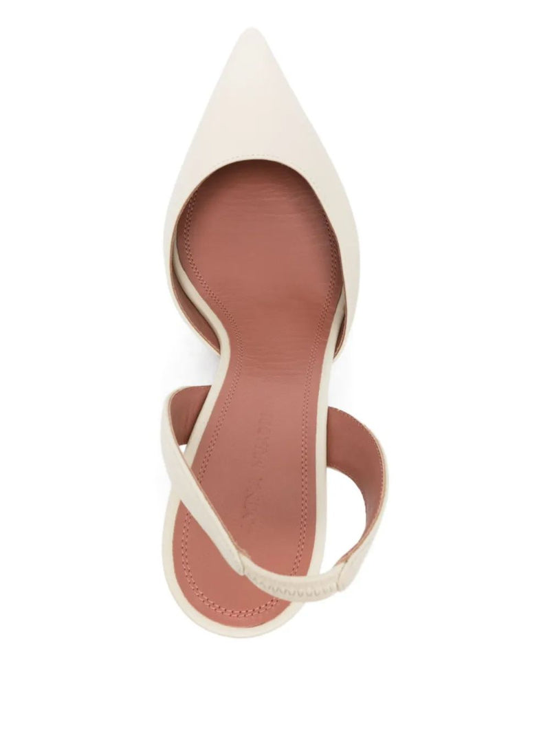 Amina Muaddi Amina Muaddi With Heel White