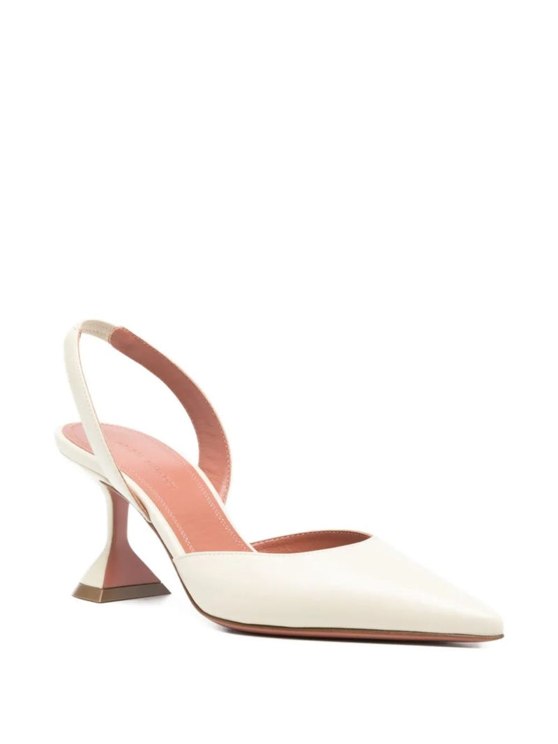 Amina Muaddi Amina Muaddi With Heel White