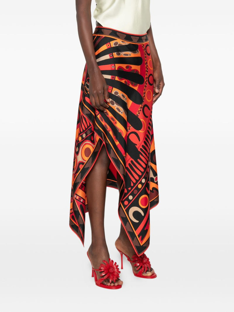Pucci Skirts ORANGE | Urbalenti™ NYC