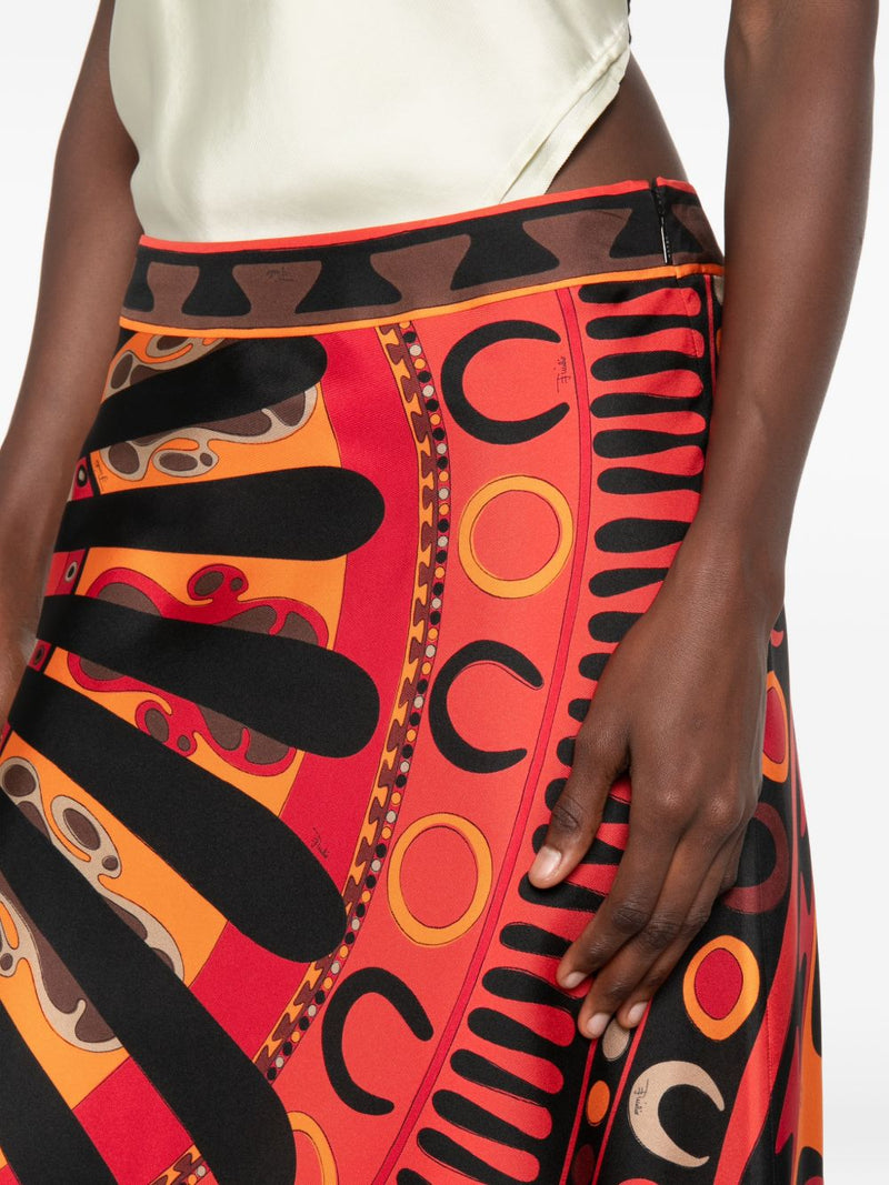Pucci Skirts ORANGE | Urbalenti™ NYC