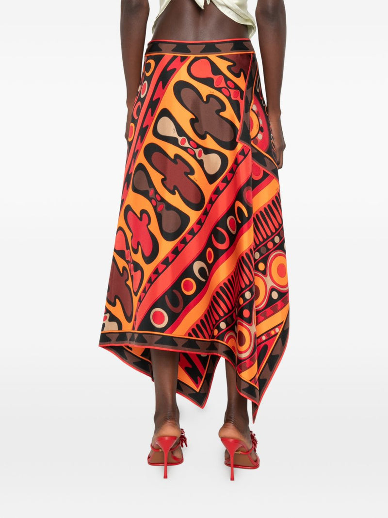 Pucci Skirts ORANGE | Urbalenti™ NYC