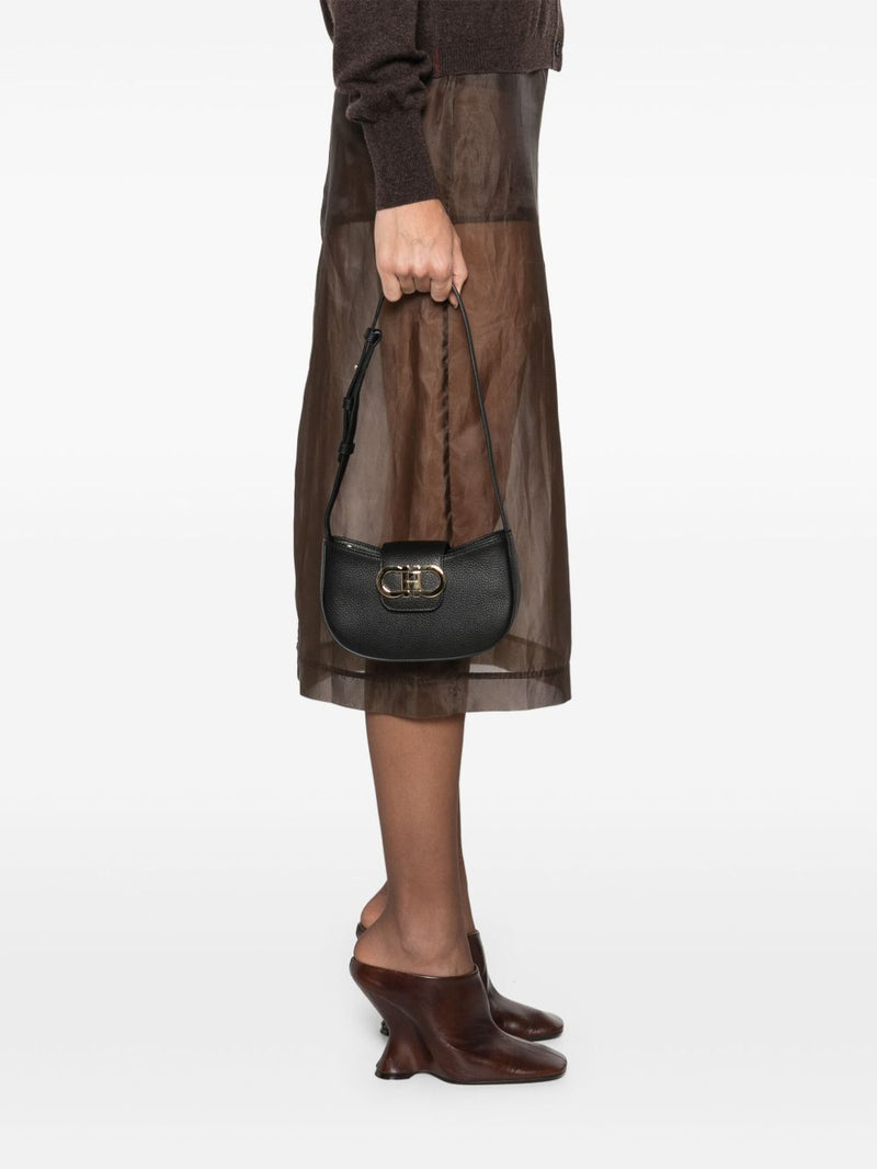 Ferragamo Ferragamo Gancini Zip Shoulder Bag