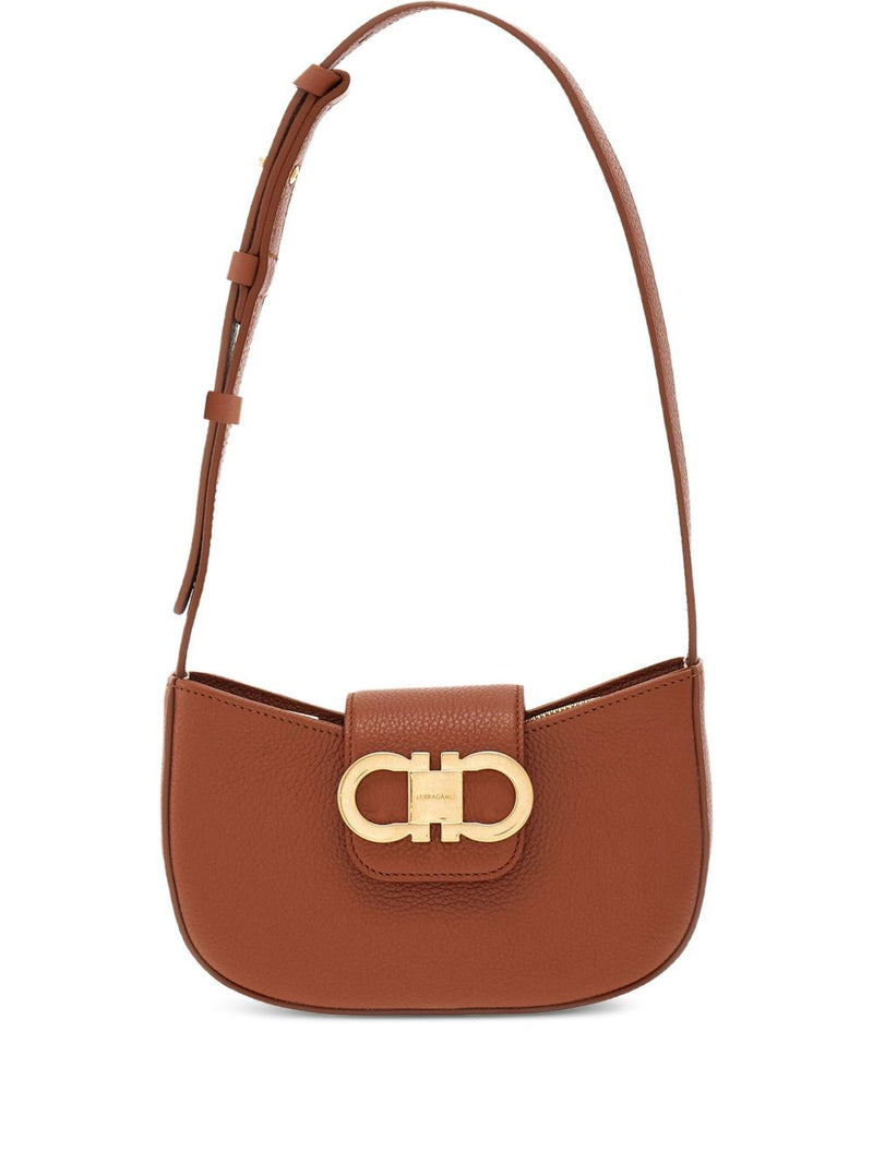 Ferragamo Ferragamo Gancini Zip Shoulder Bag