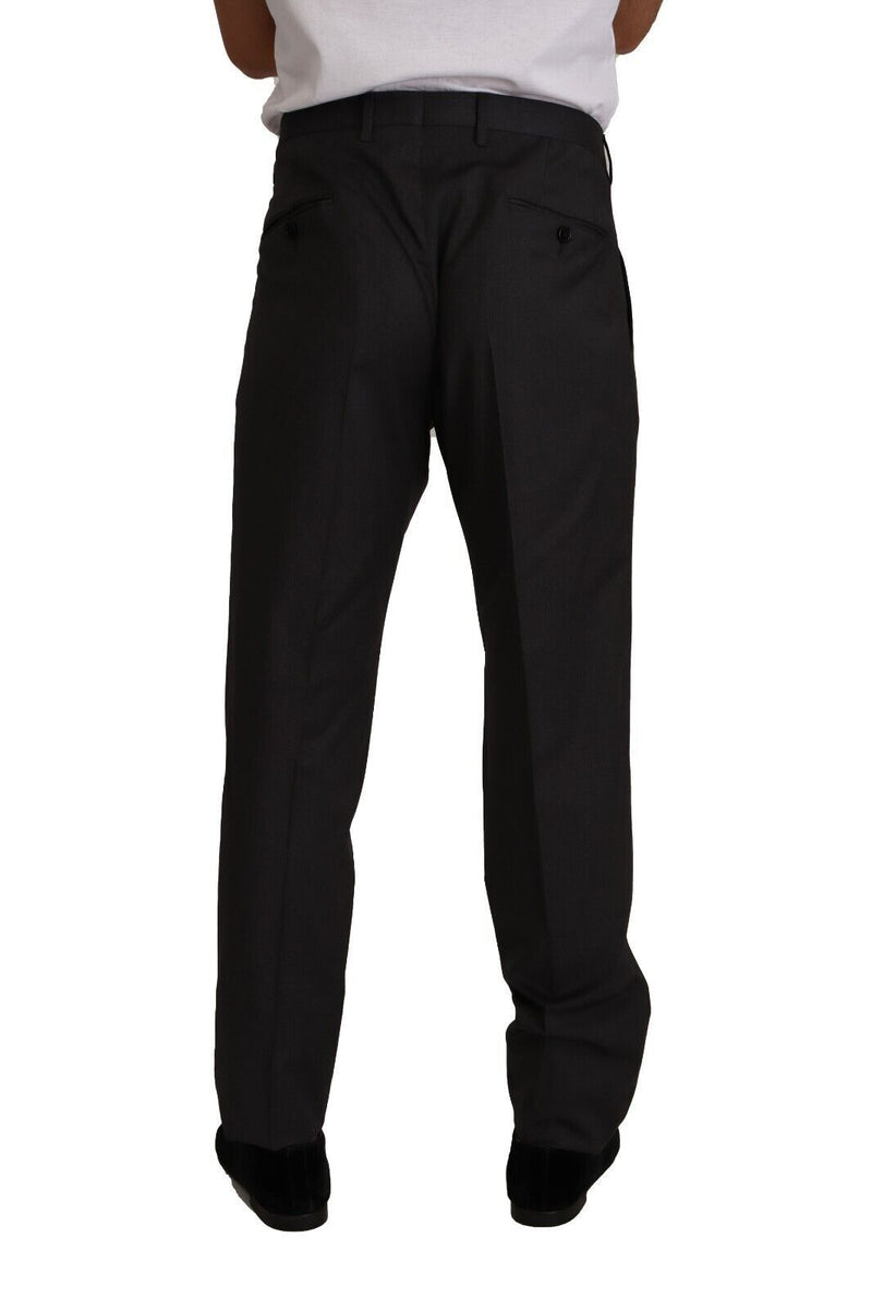 Dolce & Gabbana Pantaloni eleganti da smoking in lana grigia