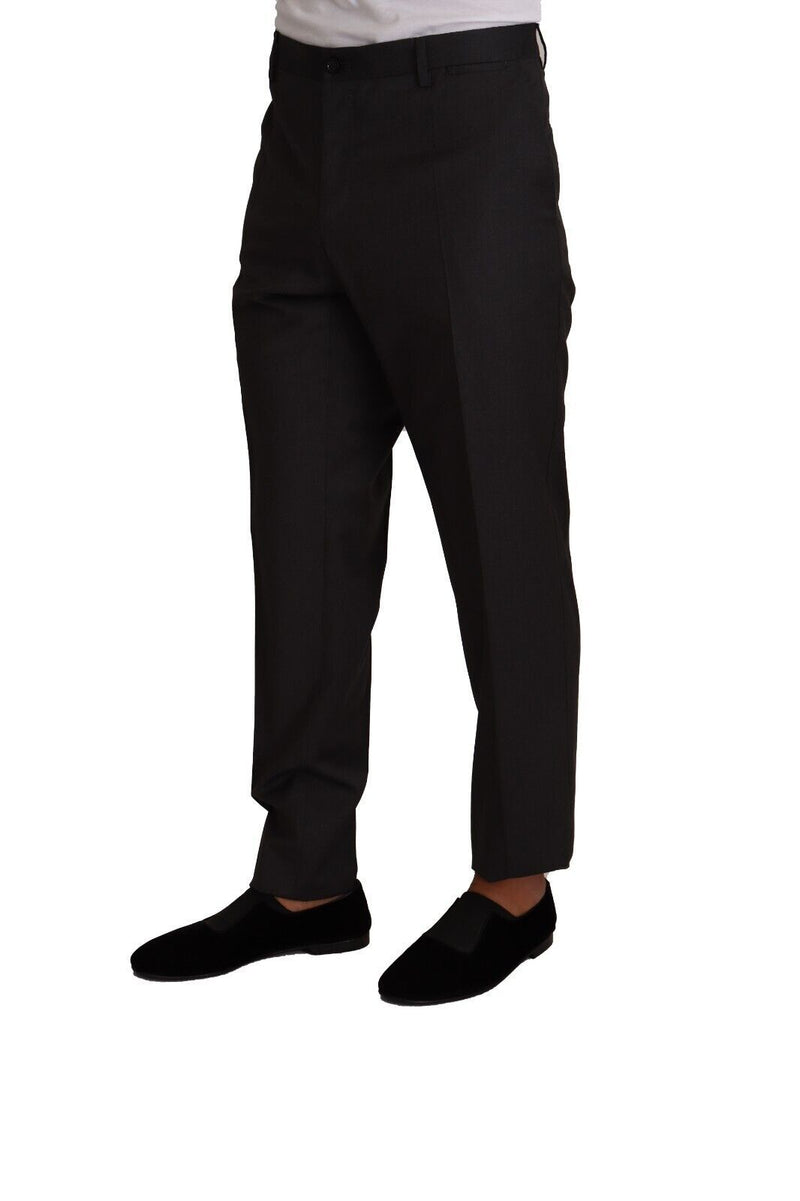 Dolce & Gabbana Pantaloni eleganti da smoking in lana grigia