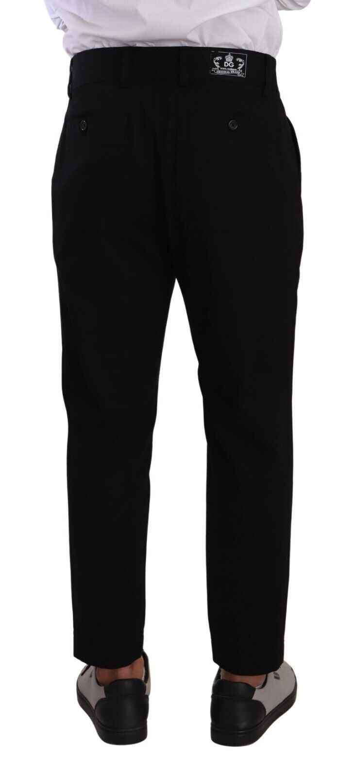 Dolce & Gabbana Jeans chino elasticizzati in cotone nero