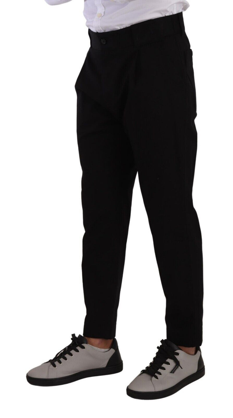 Dolce & Gabbana Jeans chino elasticizzati in cotone nero