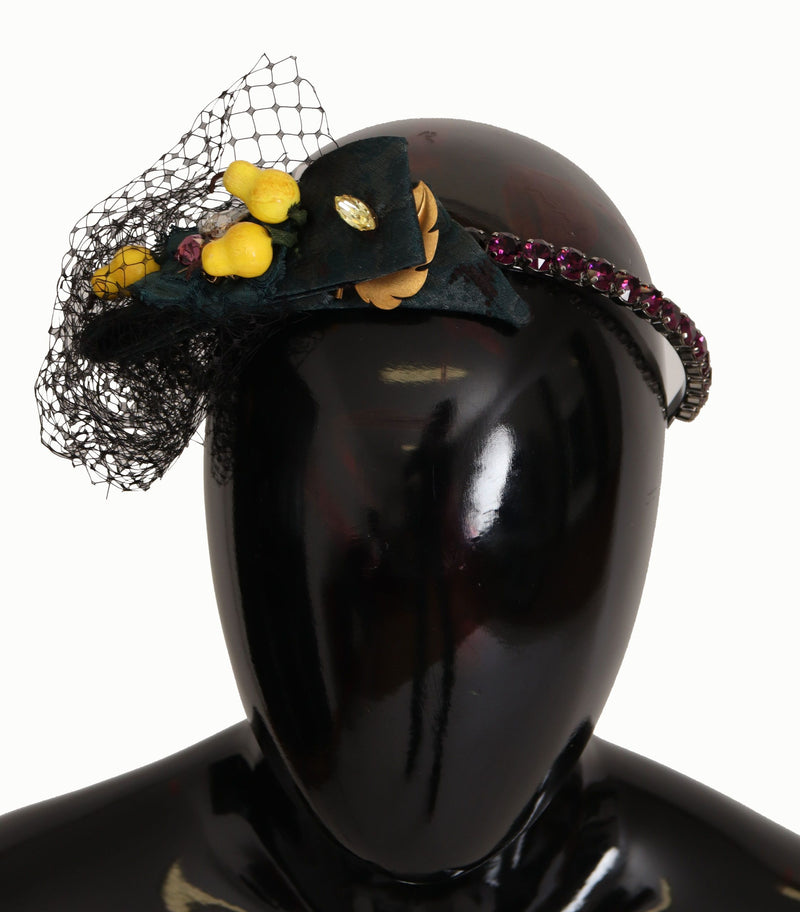 Tiara roxa com cristais, limões da Sicília, Dolce & Gabbana