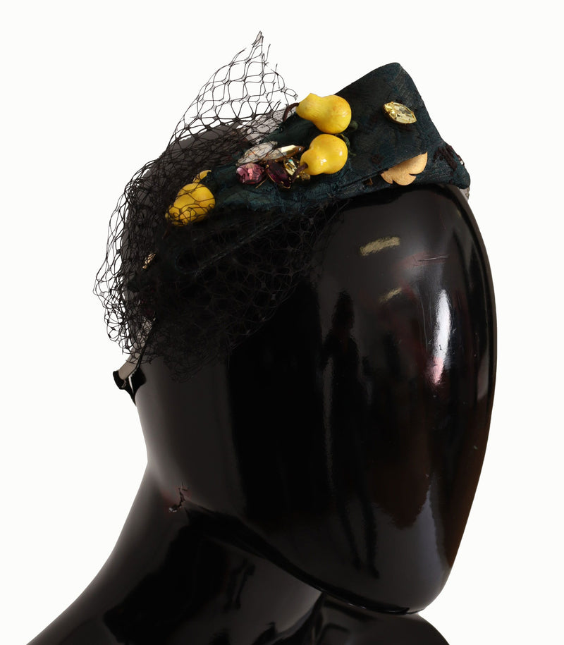 Tiara roxa com cristais, limões da Sicília, Dolce & Gabbana