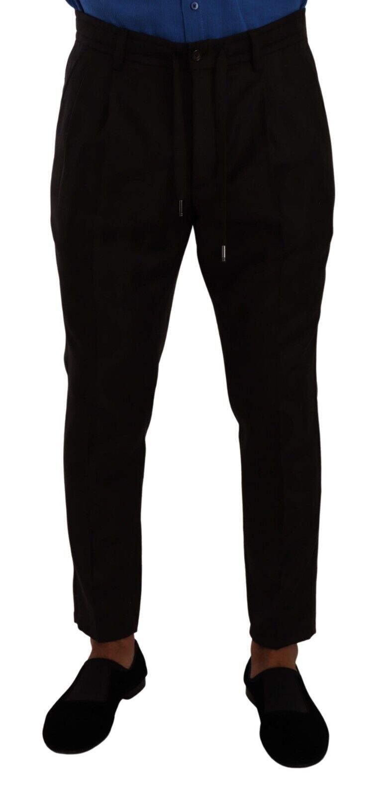 Pantalon skinny en laine bordeaux pour homme Dolce & Gabbana
