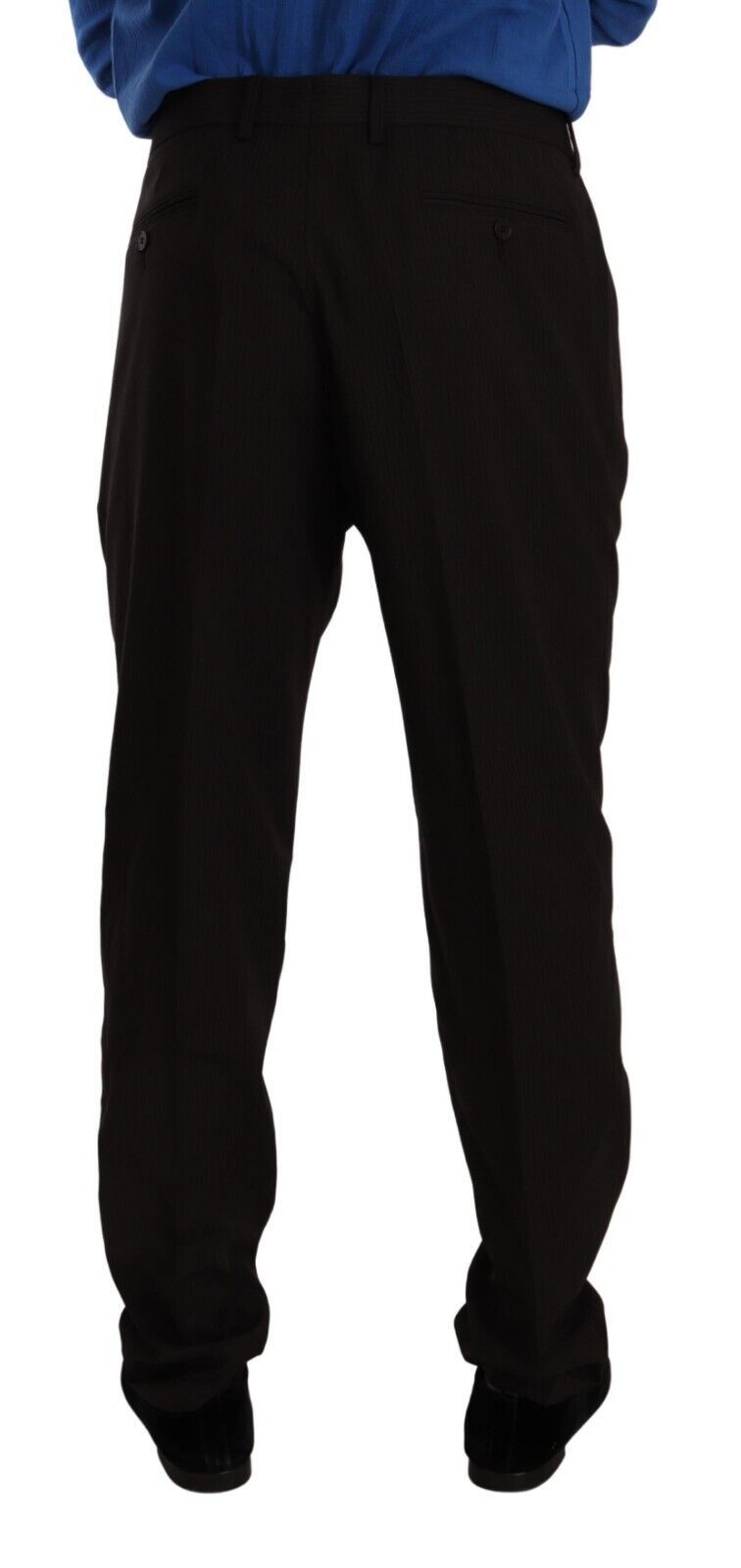 Calça social skinny marrom de lã Dolce & Gabbana
