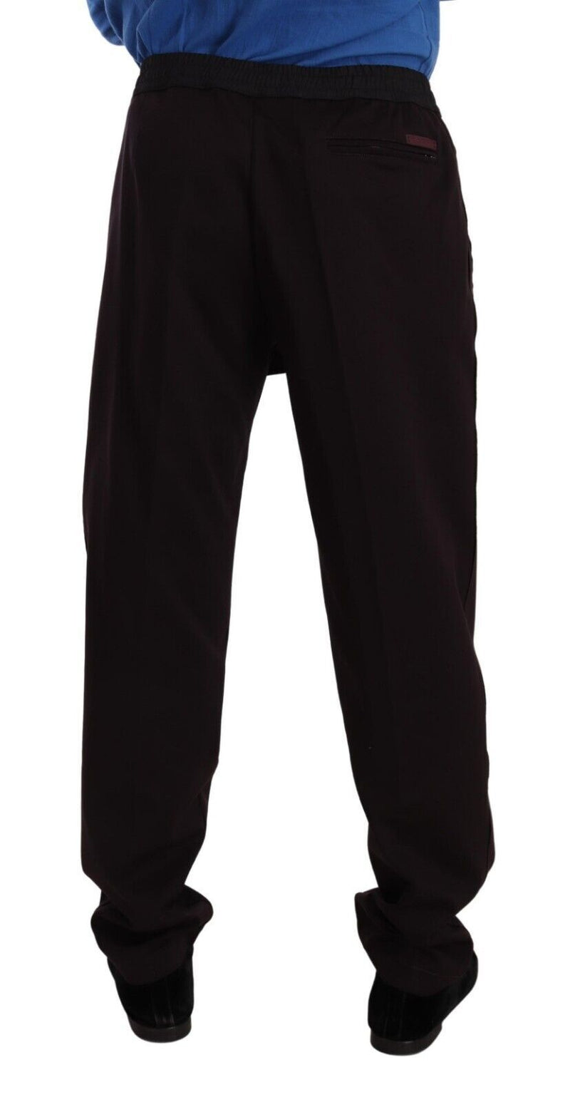 Calça skinny masculina bordô de algodão Dolce & Gabbana
