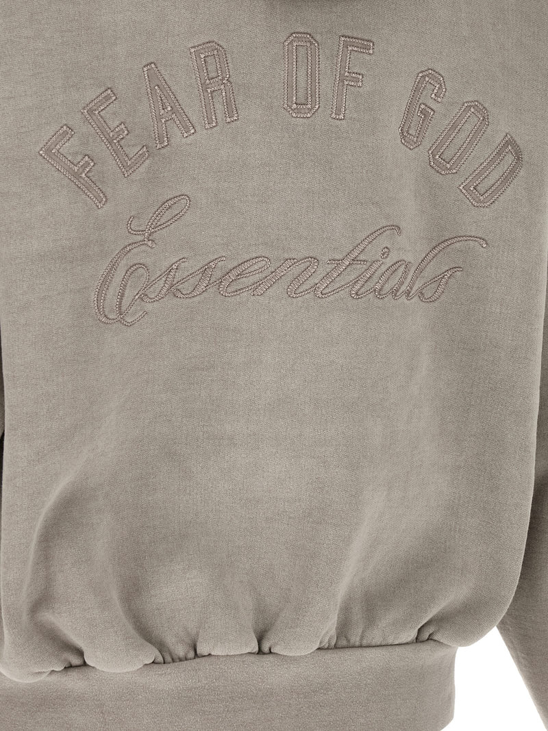 Fear Of God Essential Classic Fleece Full Zip Hoodie - Rubber | Urbalent... | Urbalenti™ NYC