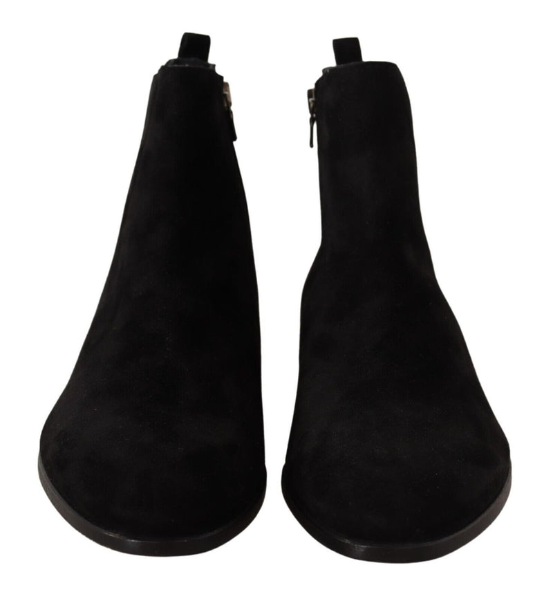 Bottines Chelsea Dolce & Gabbana pour homme en cuir suédé noir