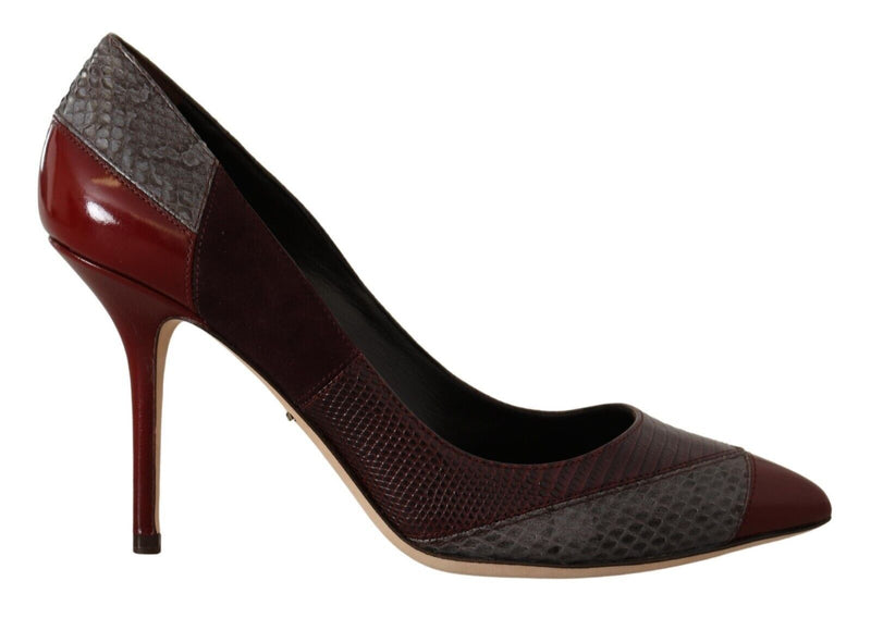 Escarpins à talons Dolce & Gabbana en cuir exotique multicolore