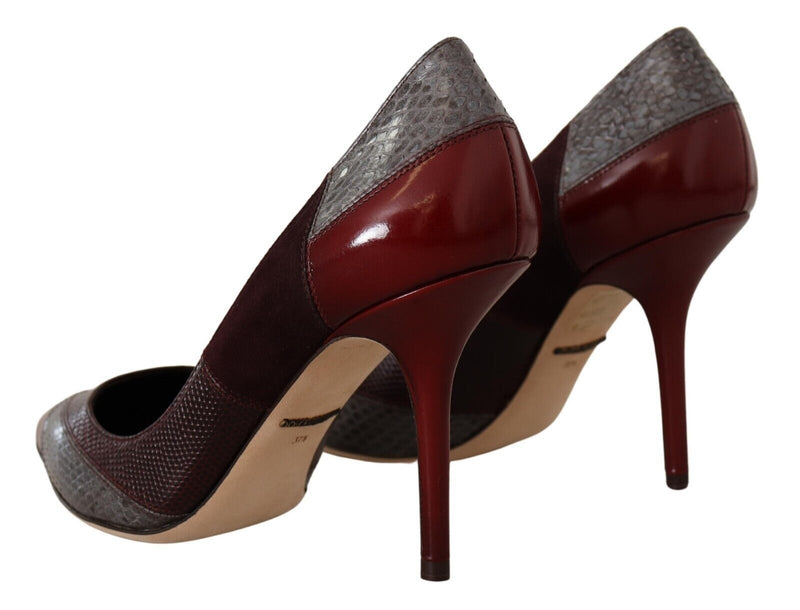 Escarpins à talons Dolce & Gabbana en cuir exotique multicolore
